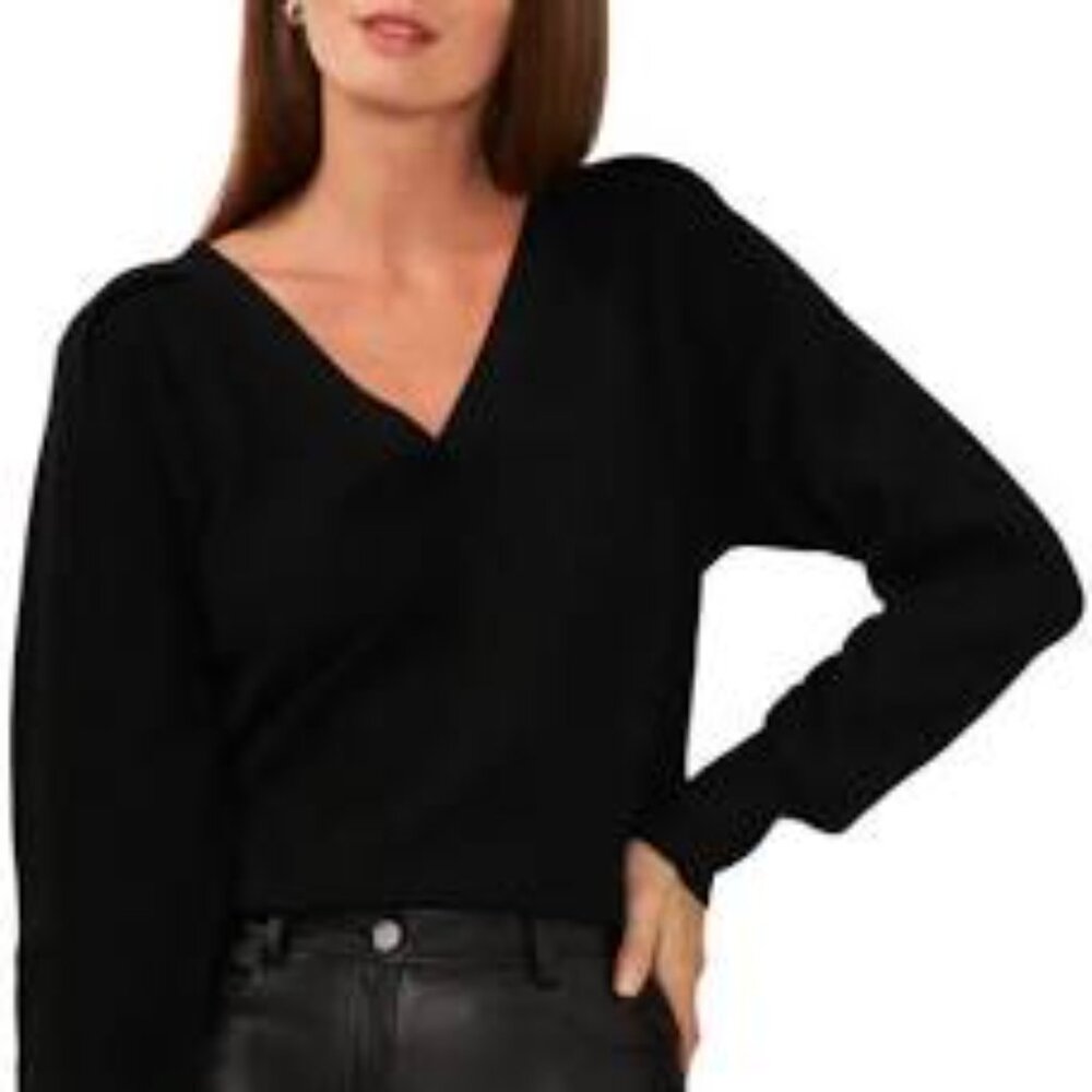 Halogen 💯 cashmere v neck high lo